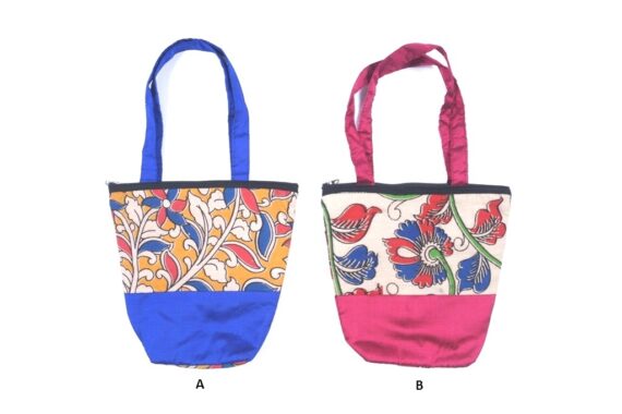 Stylish Silk Kalamkari Mini bag