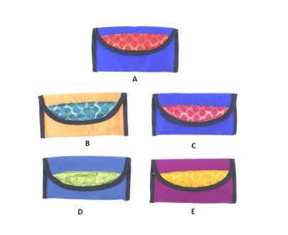 Bright Brocade Patch Flap Purse