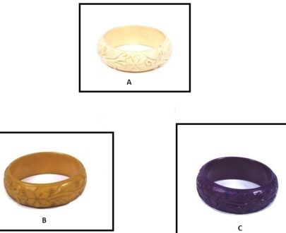 Resin Embossed Bangle Single