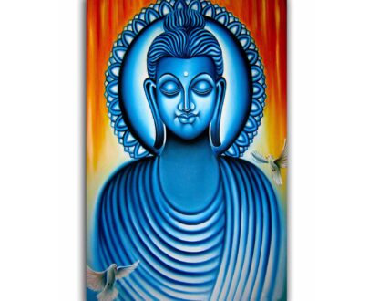 Divine Blue Buddha Paintitng On Canvas